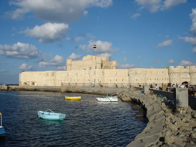 Qaitbay Fort from the sea side Qaitbay Fort from the sea side